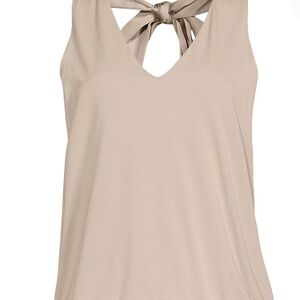 Lands' End Women's Tan Sleeveless Top
